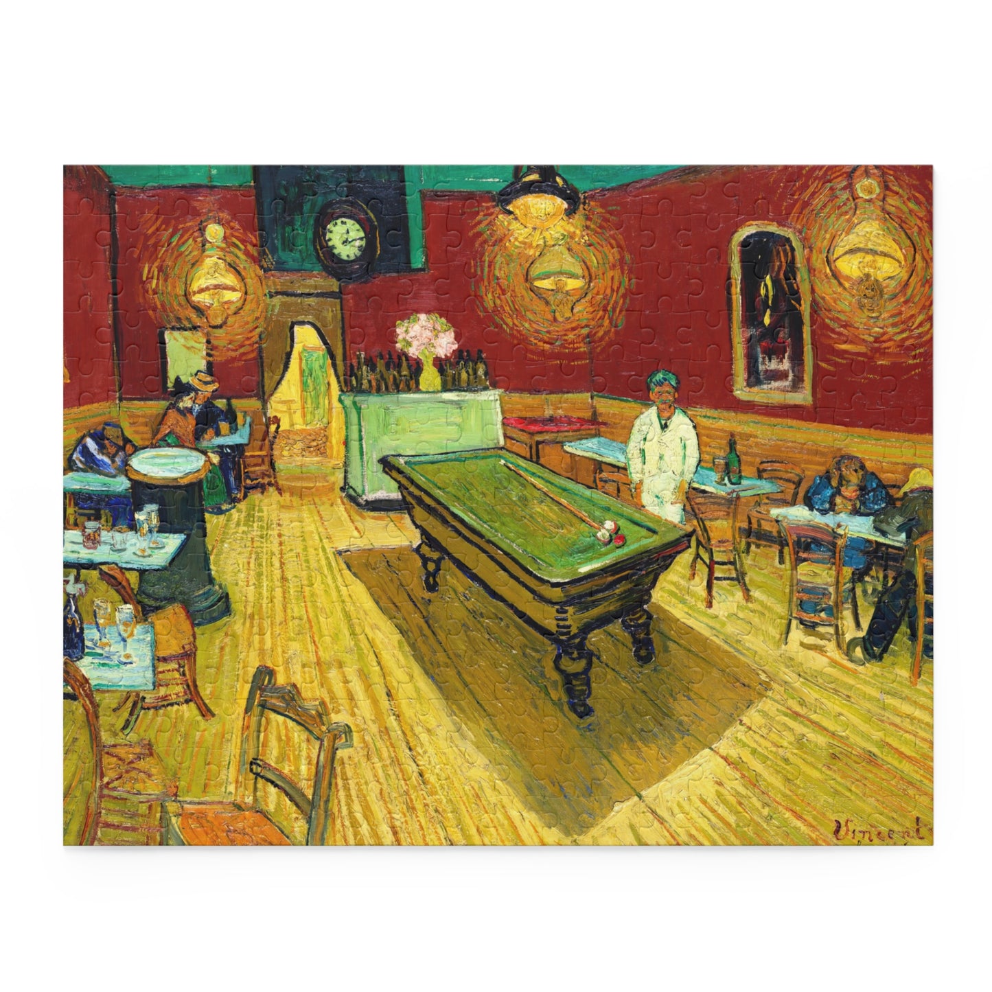 Le cafe de nuit (The Night Cafe) by Vincent van Gogh Jigsaw Puzzle