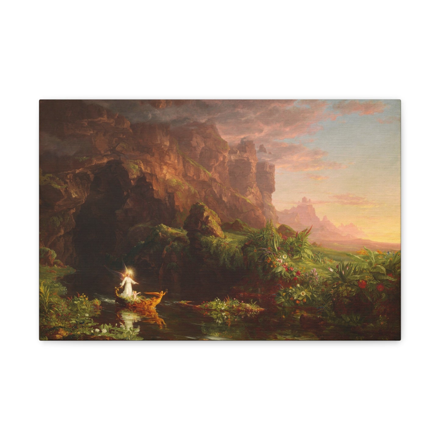 The Voyage of Life: Childhood by Thomas Cole Canvas Print