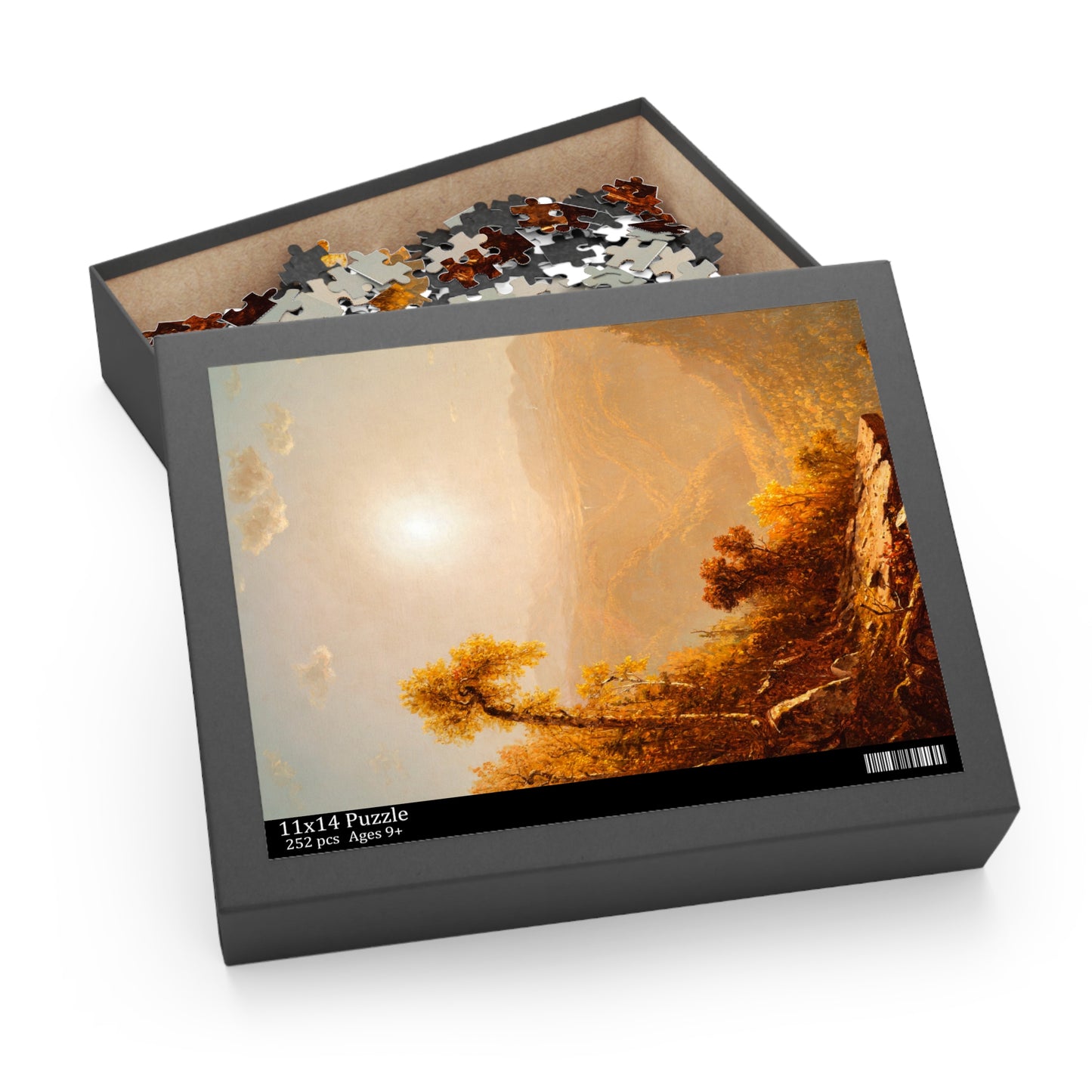 October in the Catskills by Sanford Robinson Gifford Jigsaw Puzzle