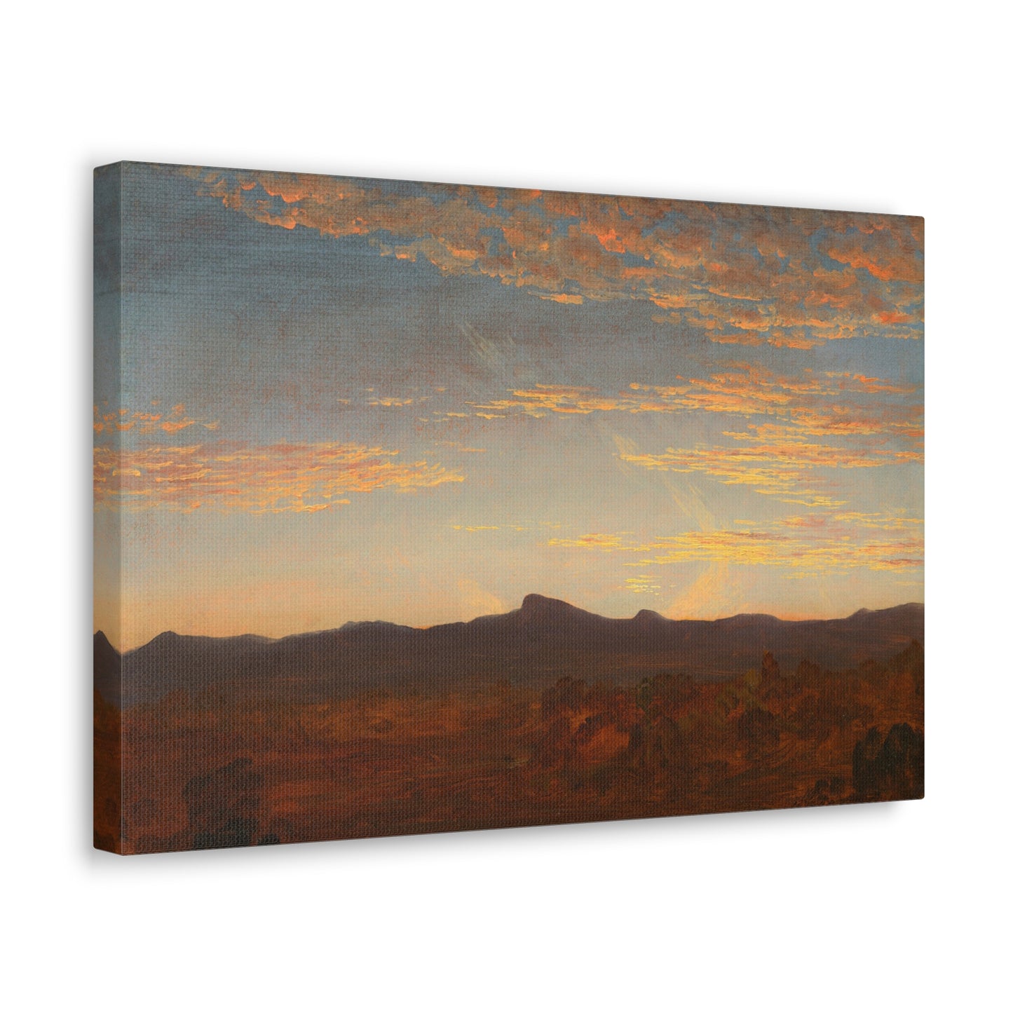 Study for "Catskill Creek" by Thomas Cole Canvas Print