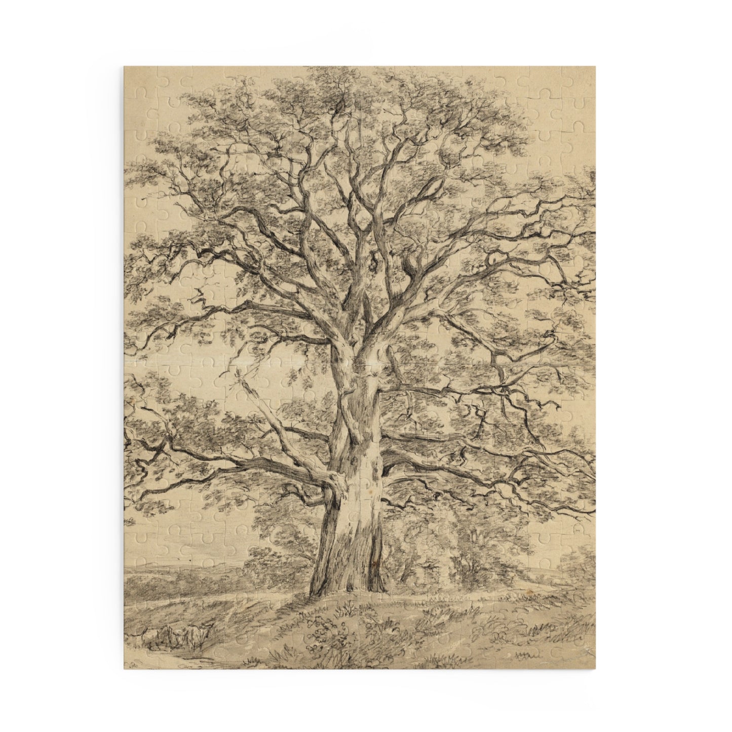 A Great Oak Tree by John Constable Jigsaw Puzzle