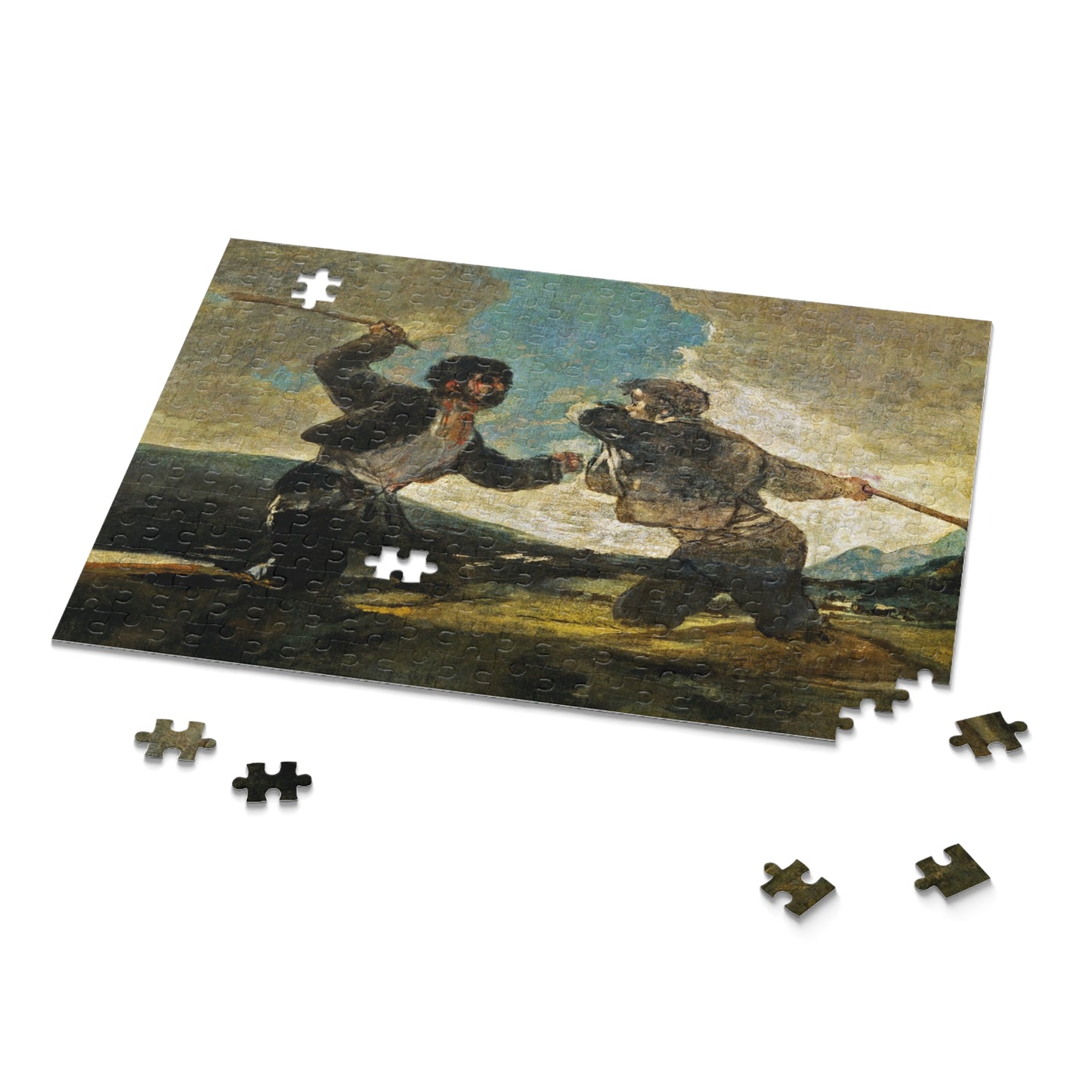 Duelo a garrotazos by Francisco de Goya Jigsaw Puzzle