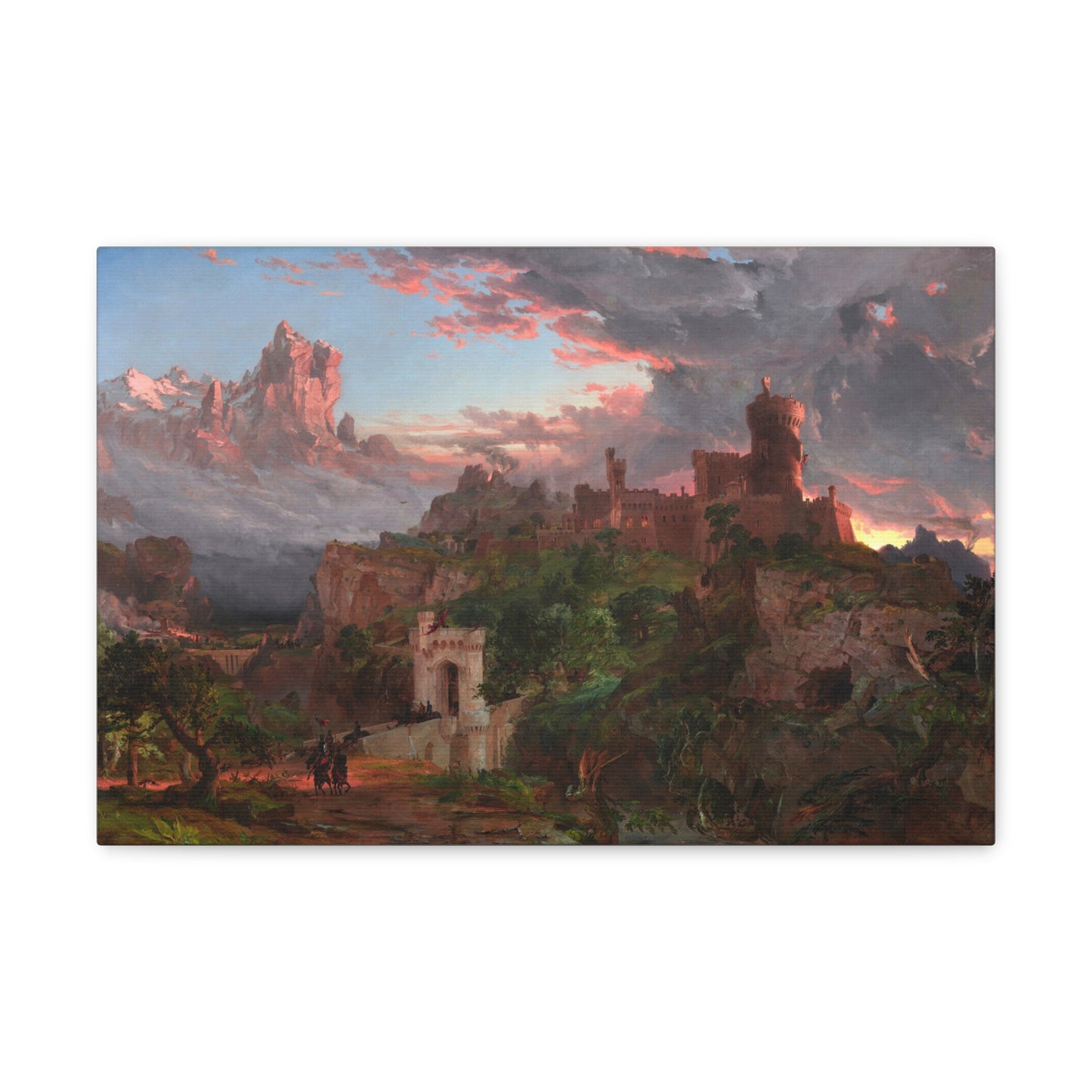 The Spirit of War by Jasper Francis Cropsey Canvas Print