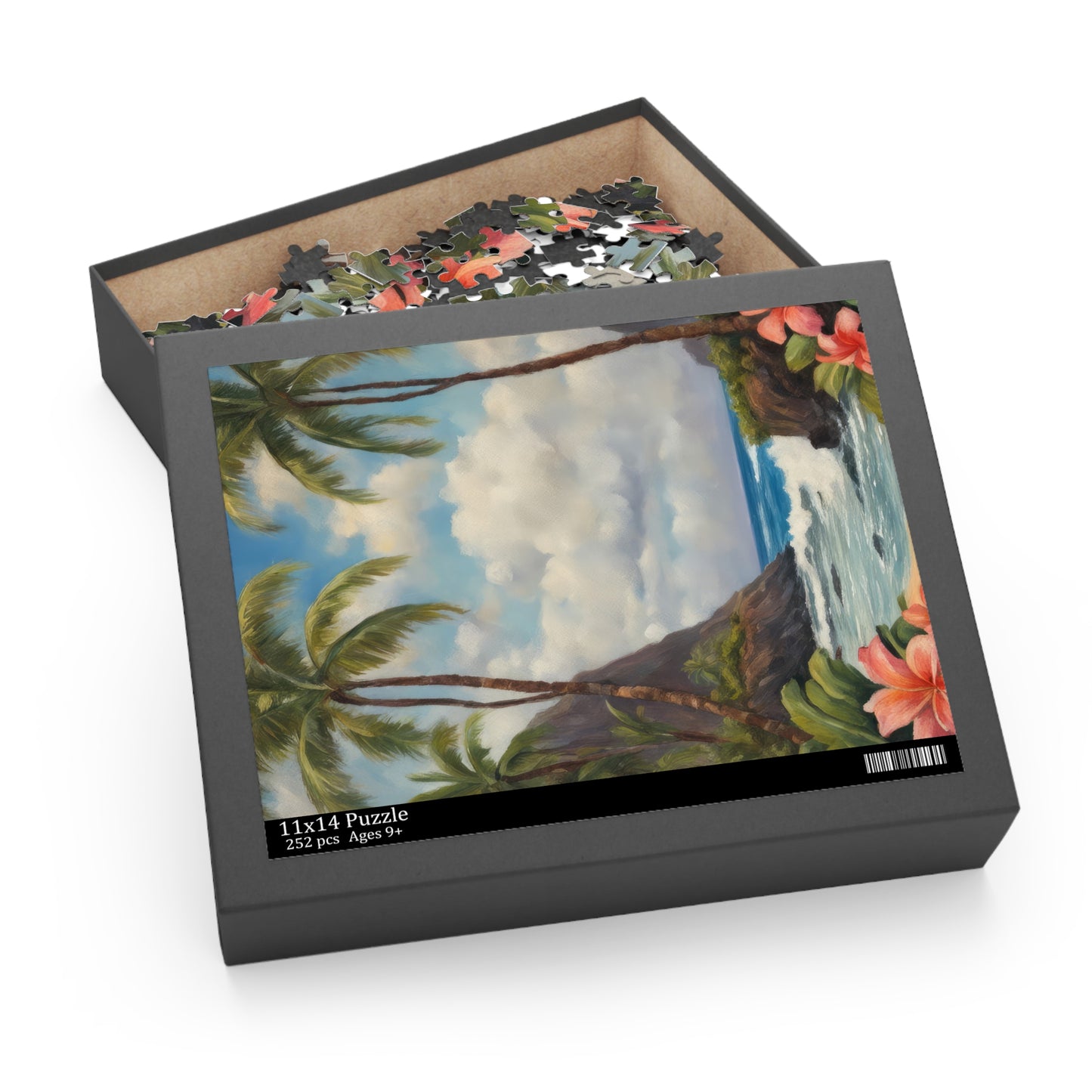 Scenic View on Molokai Island Oil Painting I Jigsaw Puzzle