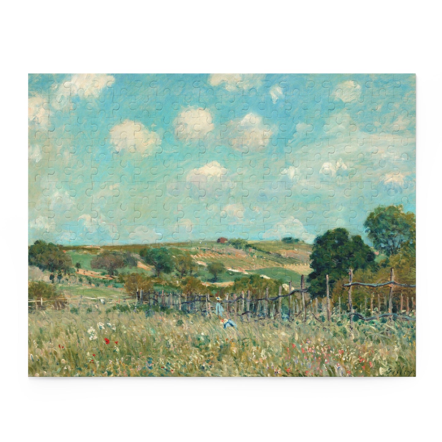 Meadow by Alfred Sisley Jigsaw Puzzle