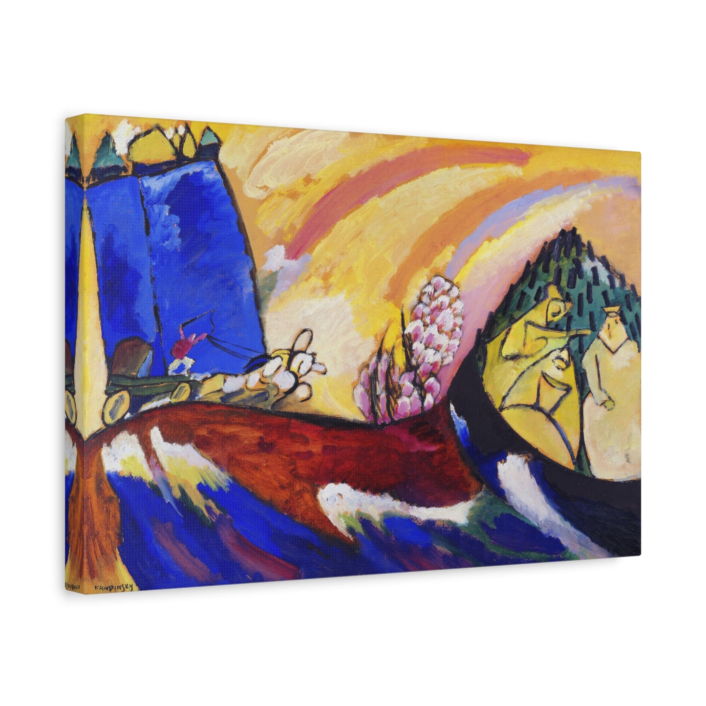 Painting with Troika by Wassily Kandinsky Canvas Print
