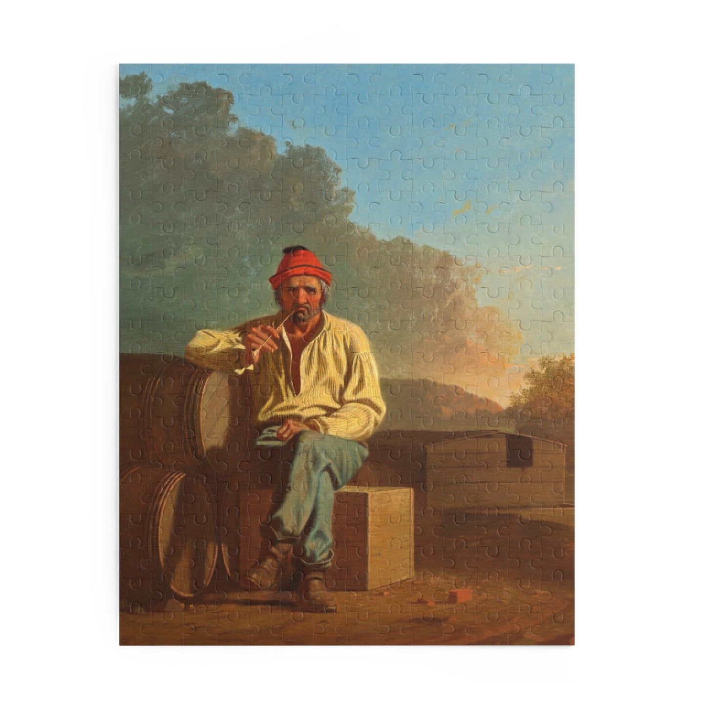 Mississippi Boatman by George Caleb Bingham Jigsaw Puzzle