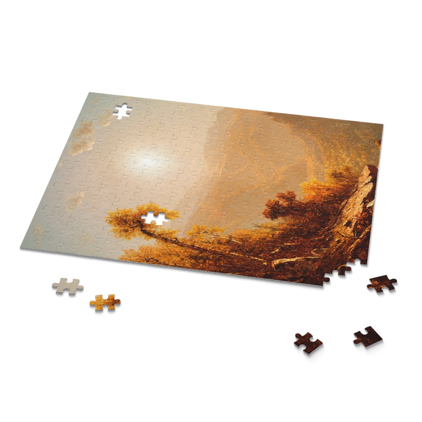 October in the Catskills by Sanford Robinson Gifford Jigsaw Puzzle
