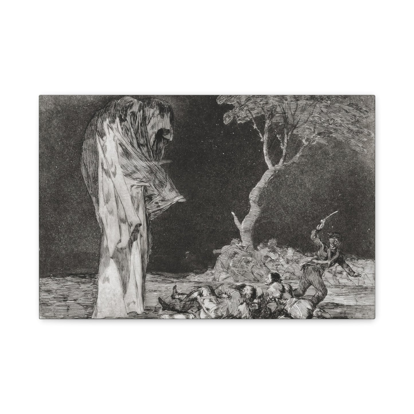 Disparate de miedo by Francisco de Goya Canvas Print