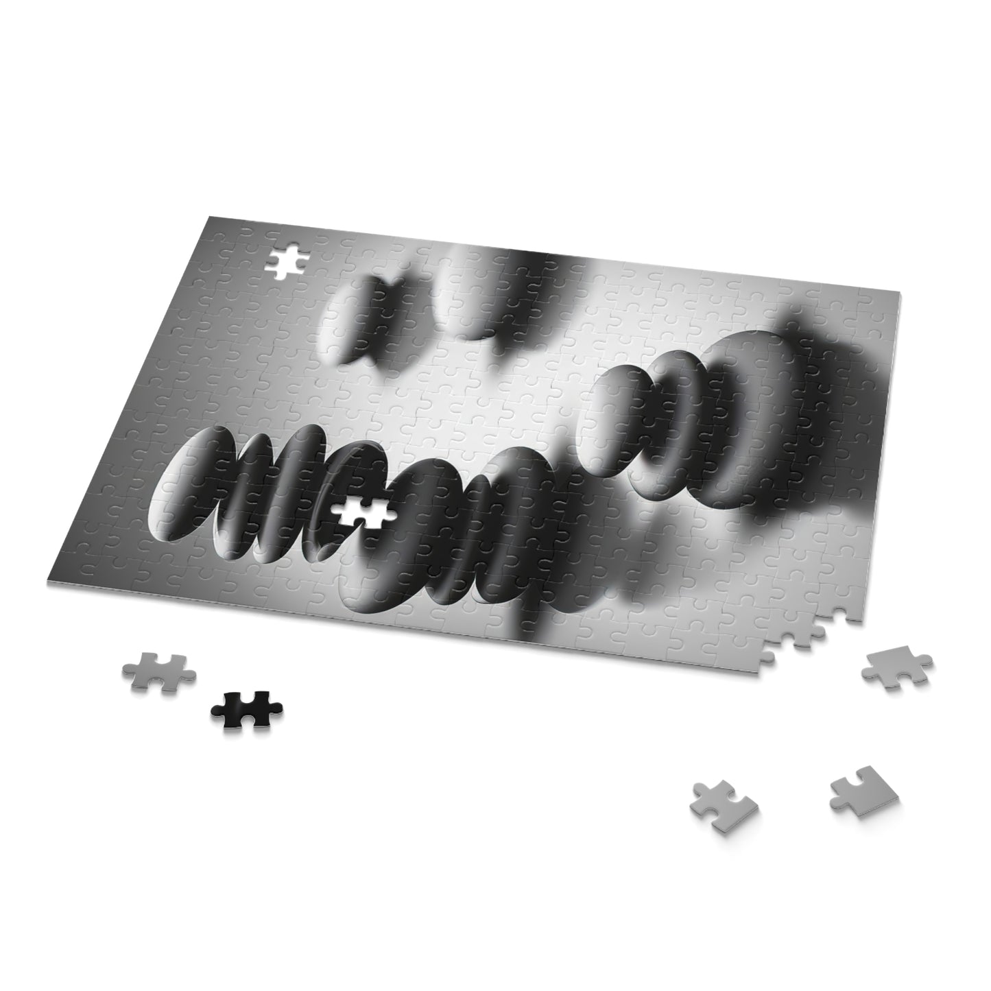 Zen Stones Black and White Photo Jigsaw Puzzle