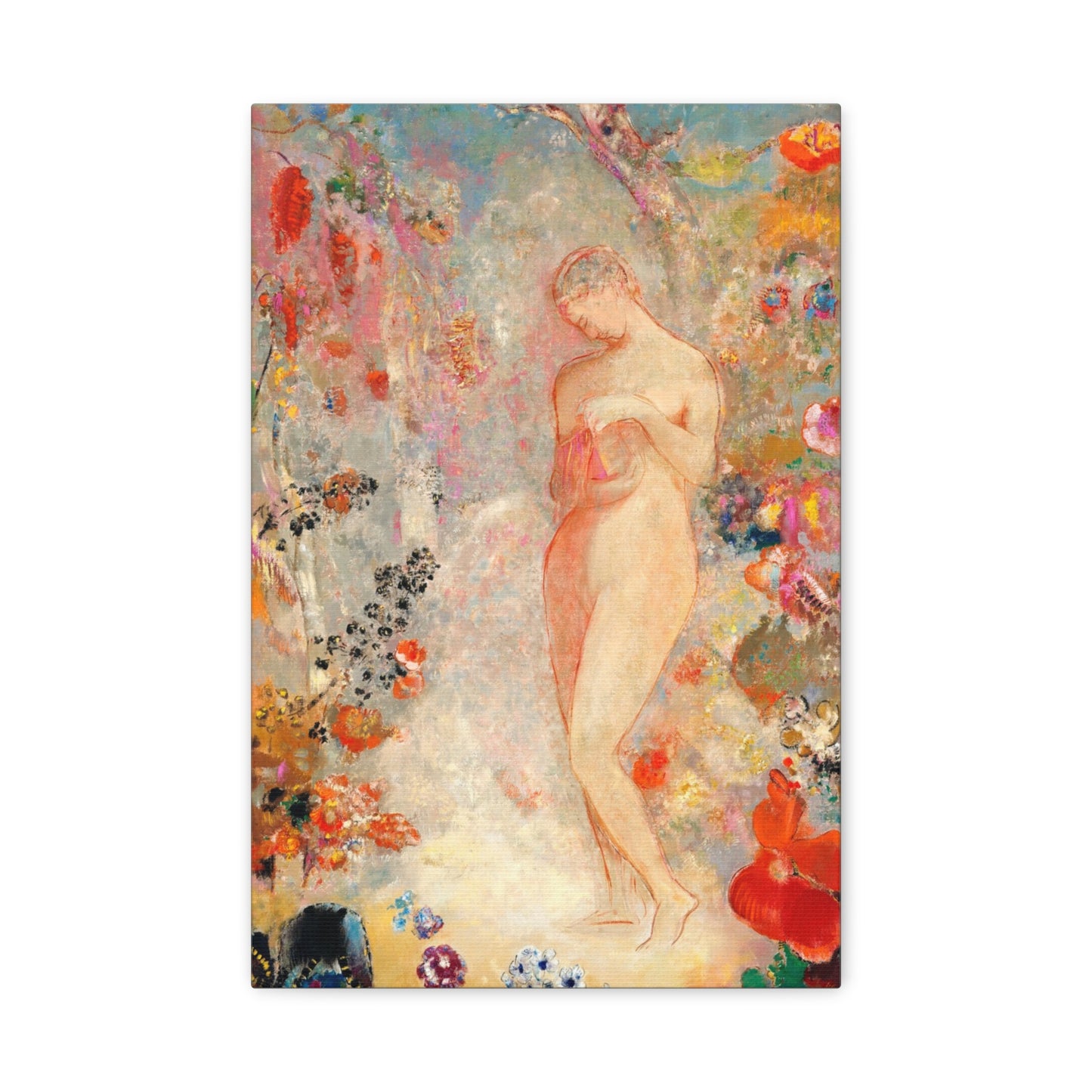 Pandora by Odilon Redon Canvas Print