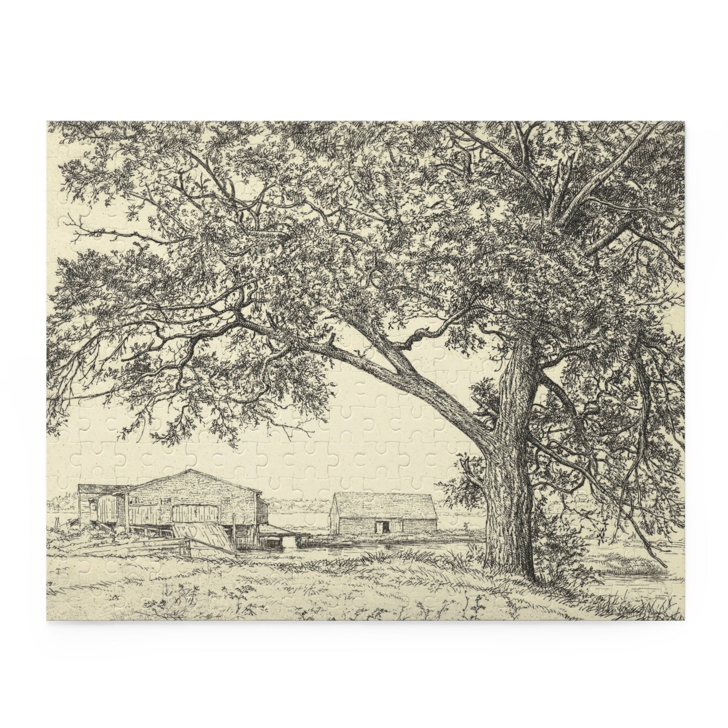 Tide Mill by Ernest Haskell Jigsaw Puzzle