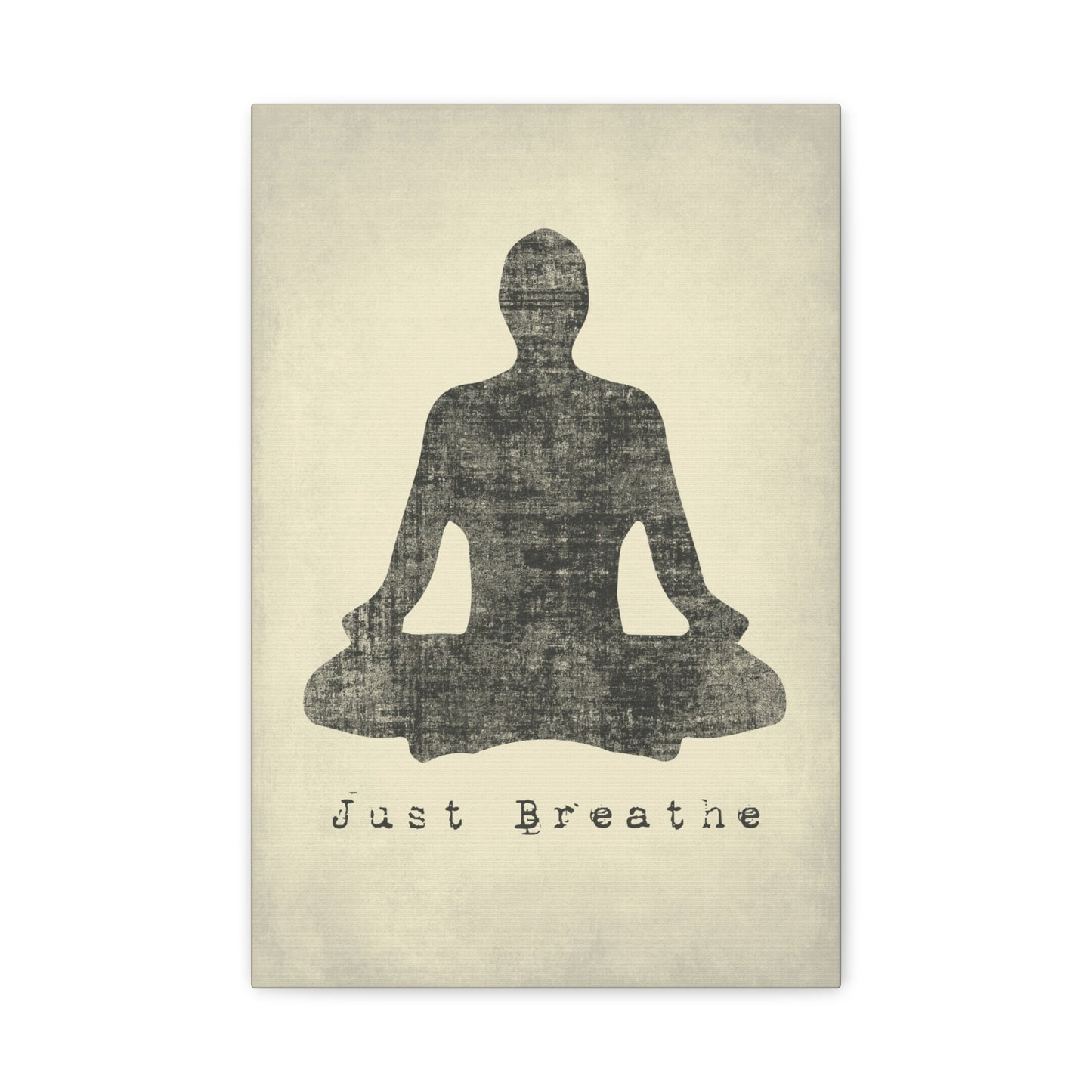 Just Breathe, Mindfulness Meditation Canvas Wall Art