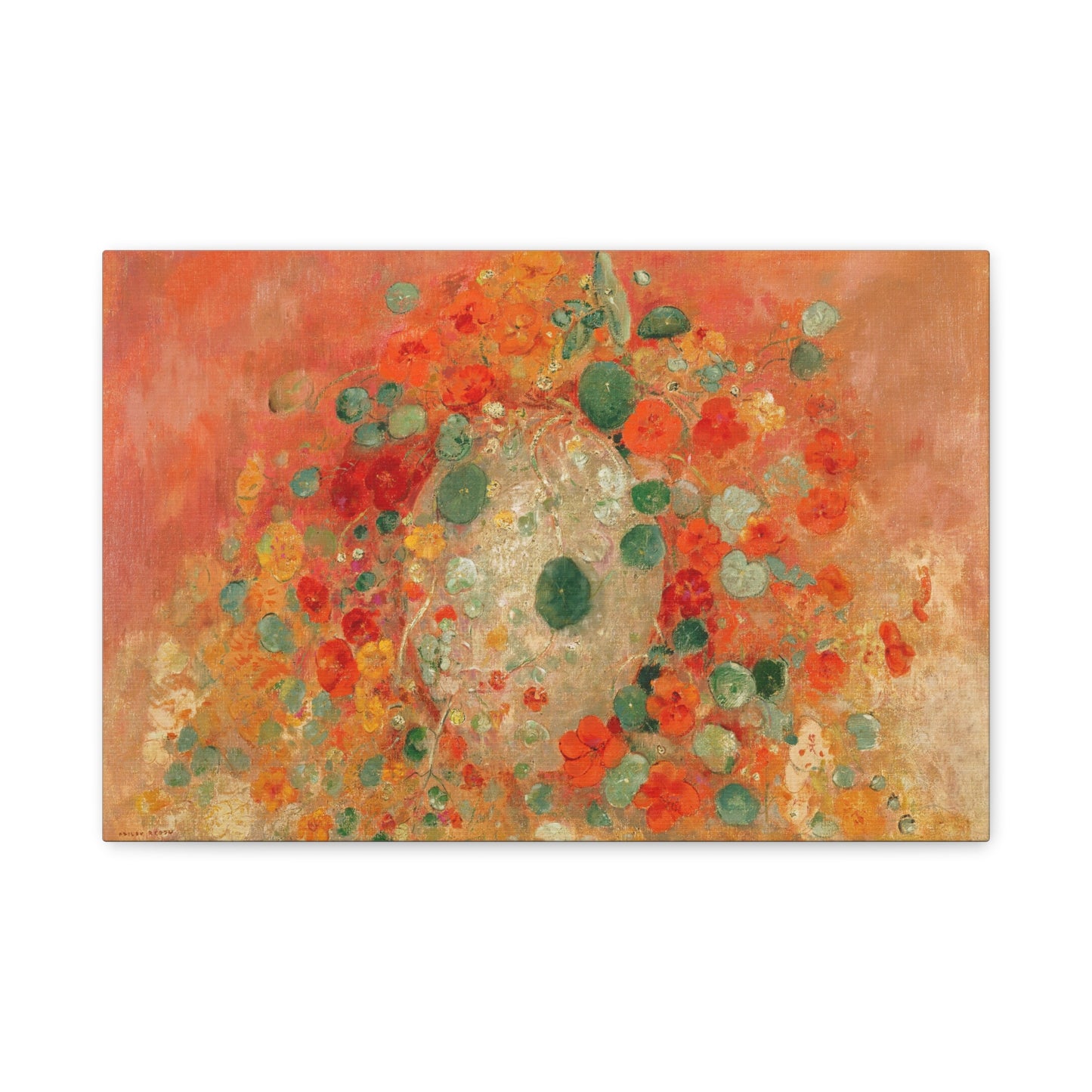 Nasturtiums by Odilon Redon Canvas Print