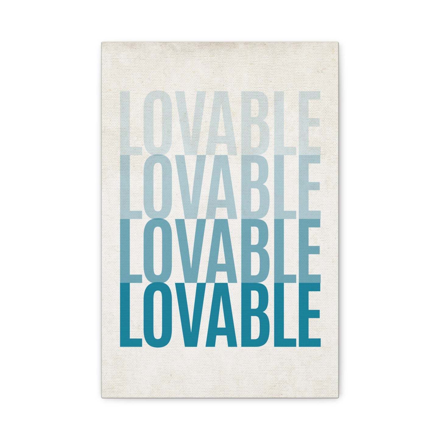 Lovable - Ombre Canvas Wall Art
