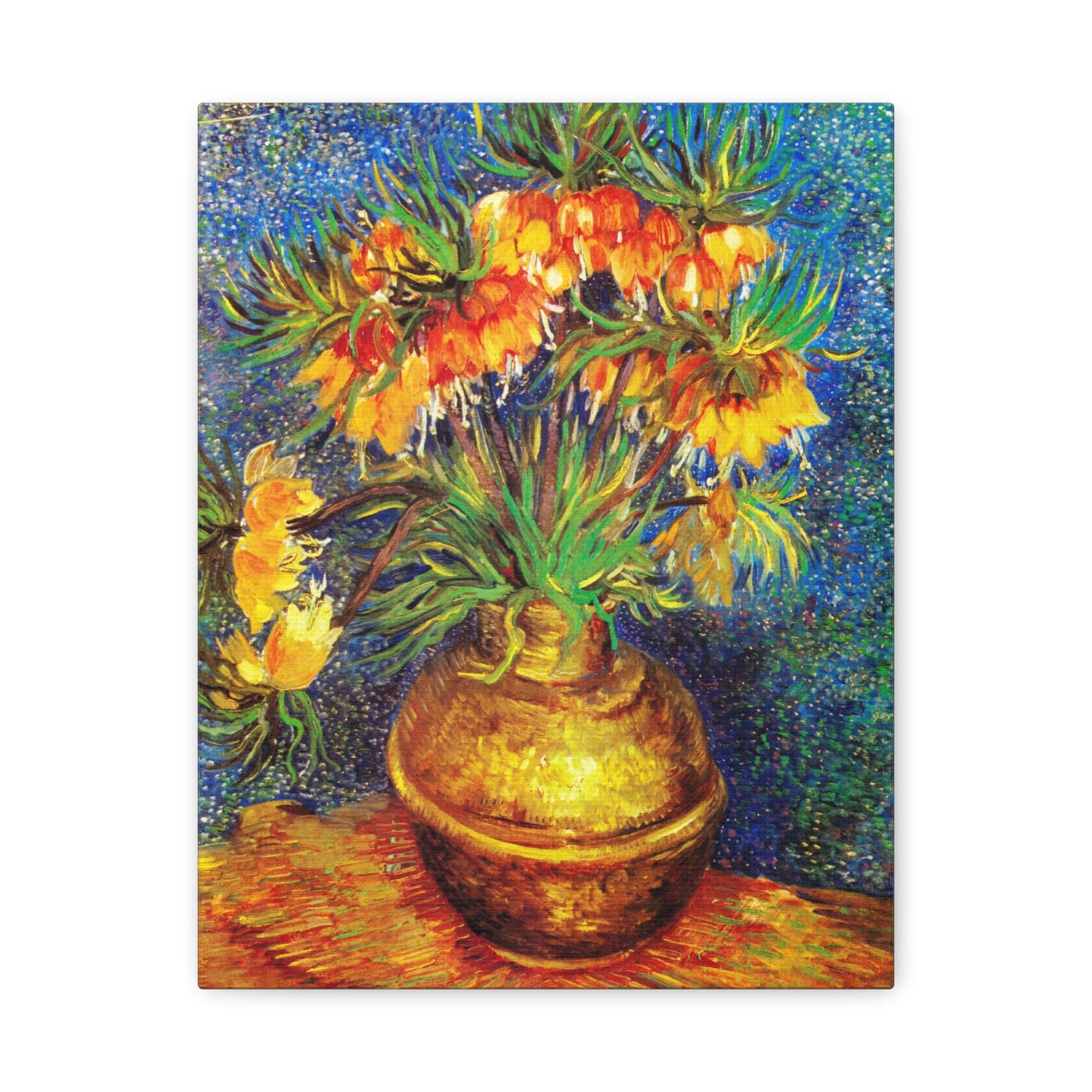 Imperial Fritillaries in a Copper Vase by Vincent van Gogh Canvas Print