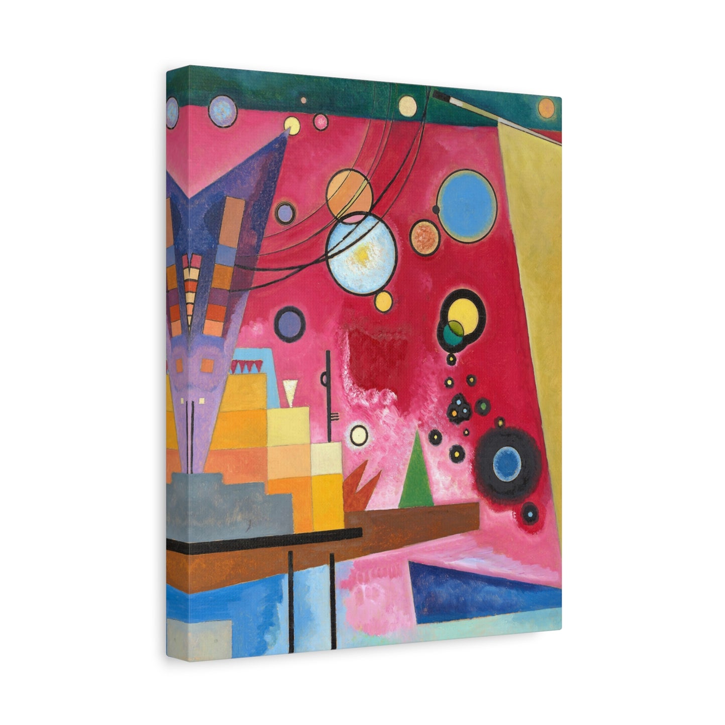 Heavy red by Wassily Kandinsky Canvas Print