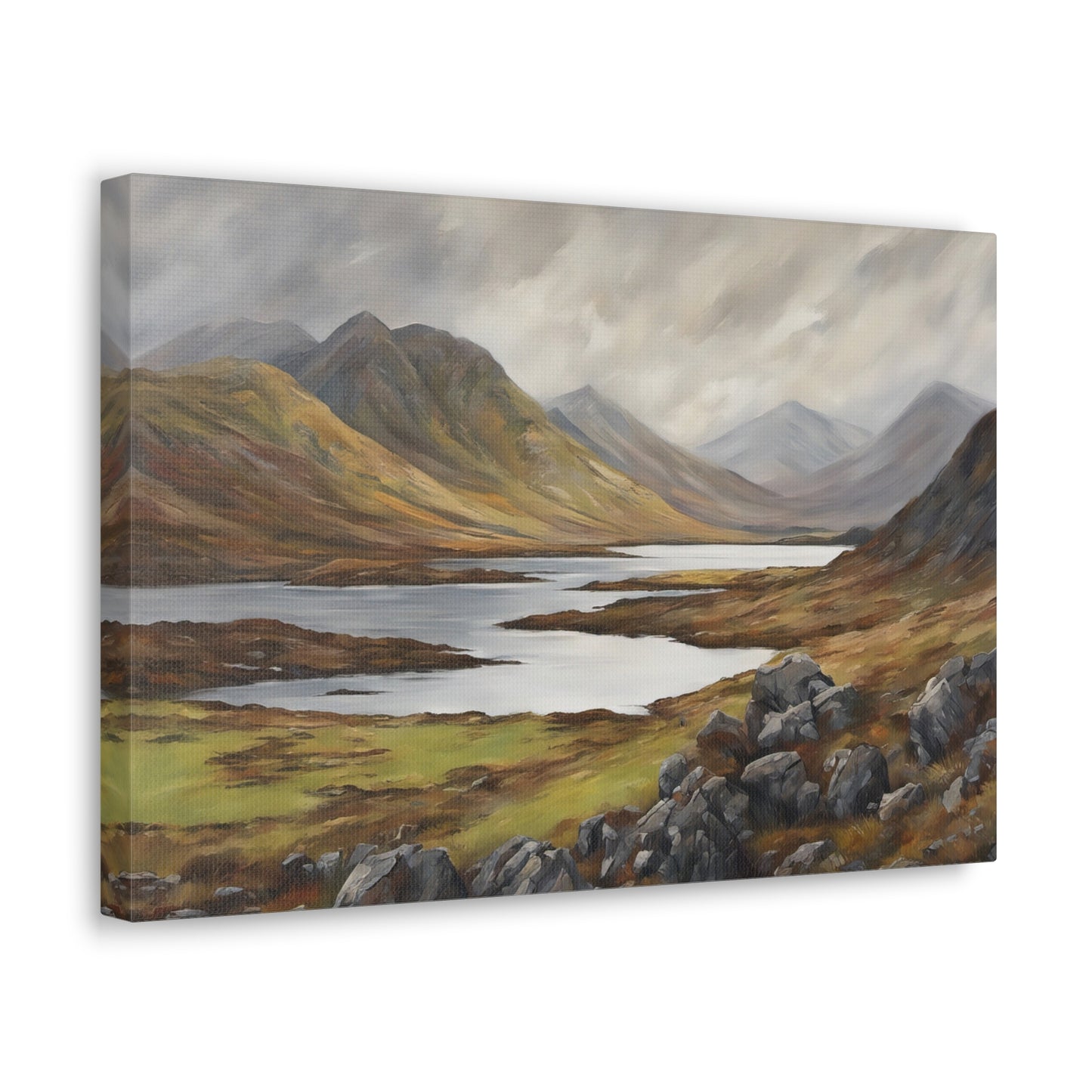 Scottish Highlands Painting II Canvas Print