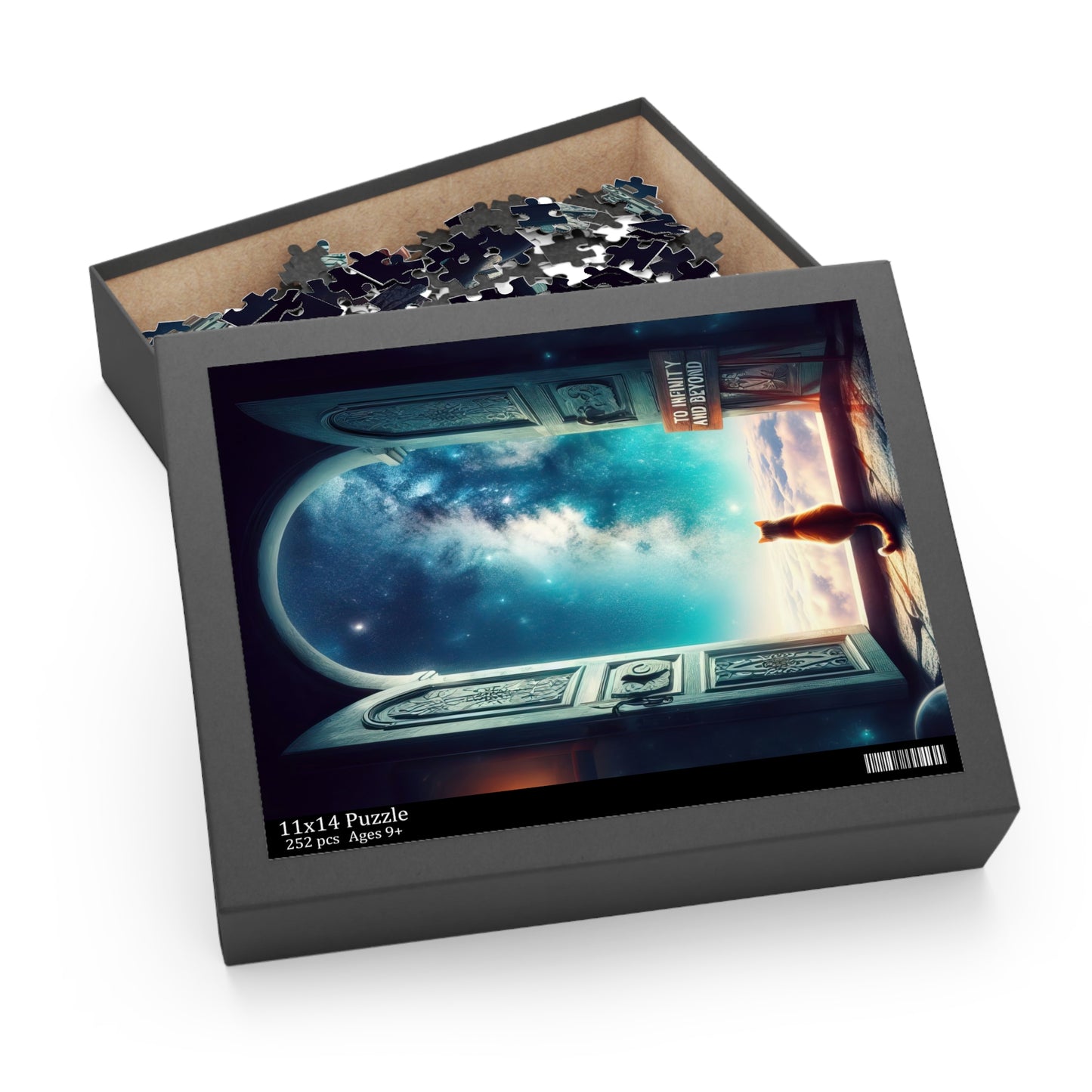 Cat in A Doorway To The Stars Jigsaw Puzzle