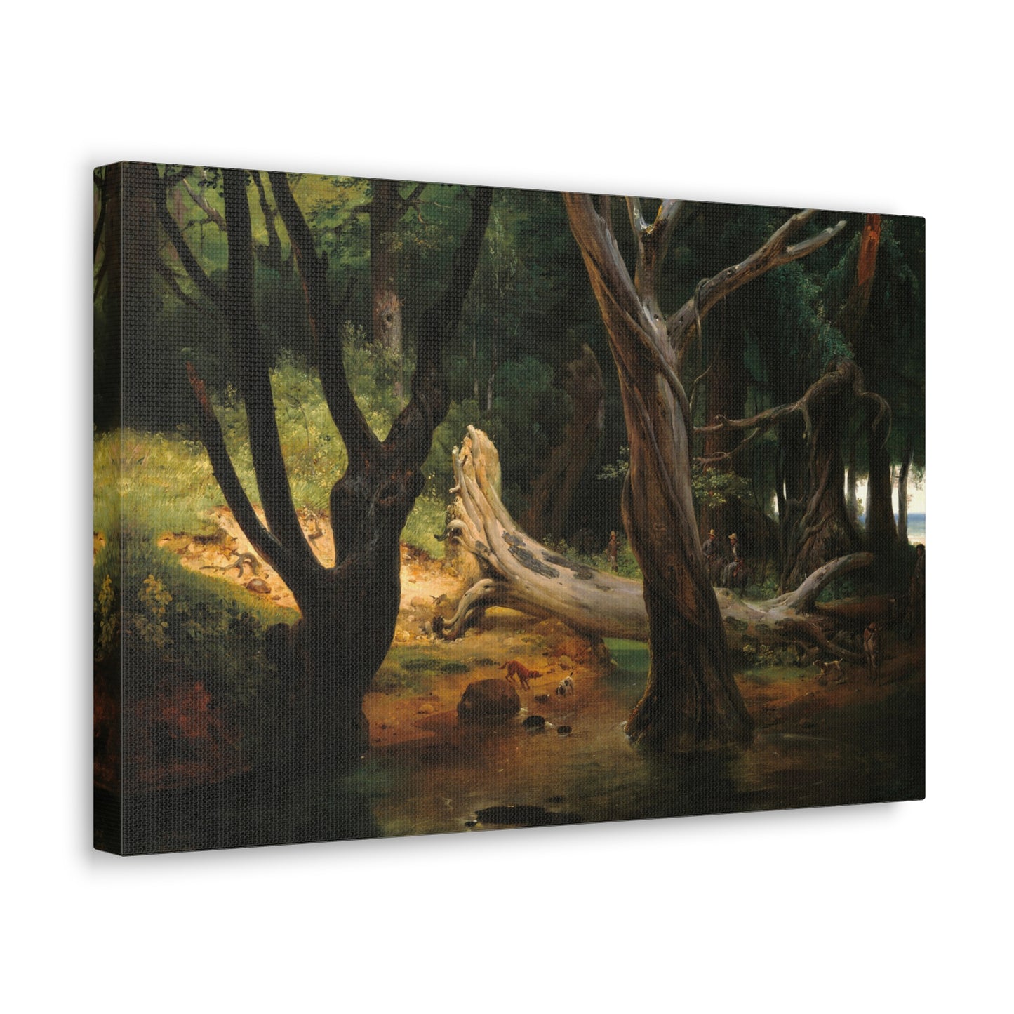 Departure for the Hunt in the Pontine Marshes by Horace Vernet Canvas Print
