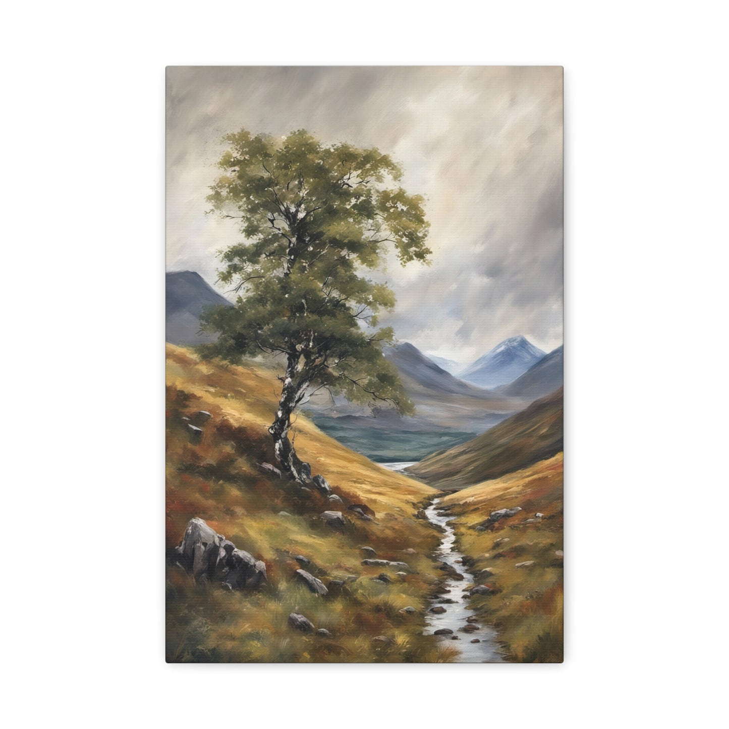 Scottish Highlands Painting IV Canvas Print