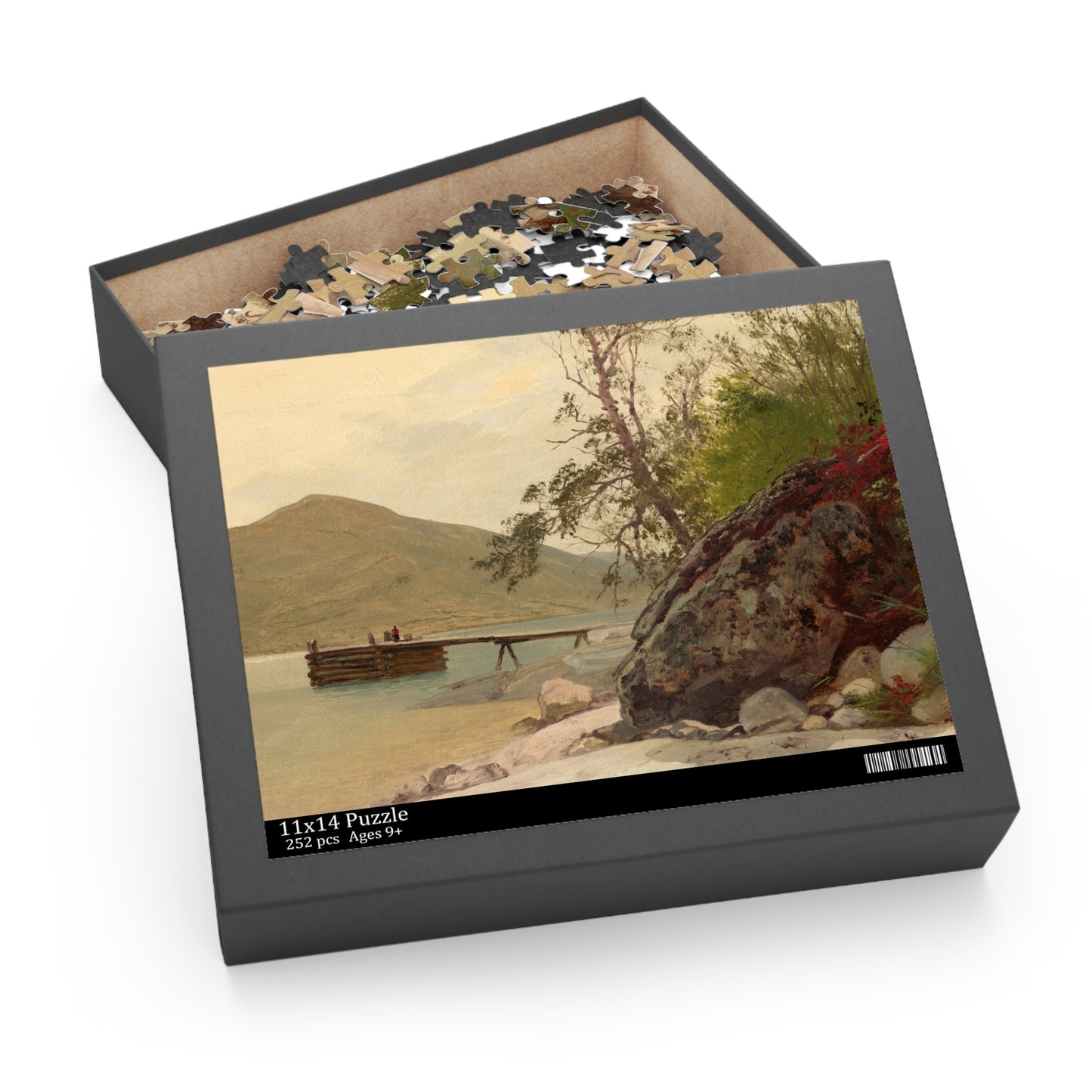 Landing at Sabbath Day Point by John Frederick Kensett Jigsaw Puzzle