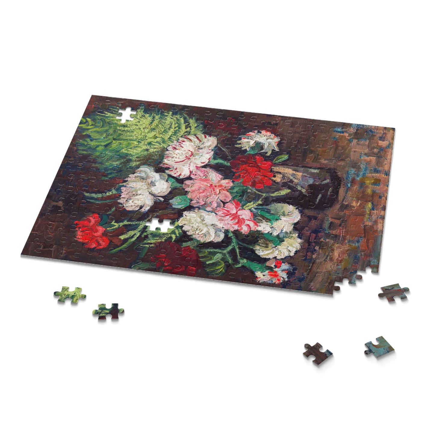 Vase with Carnations by Vincent van Gogh Jigsaw Puzzle