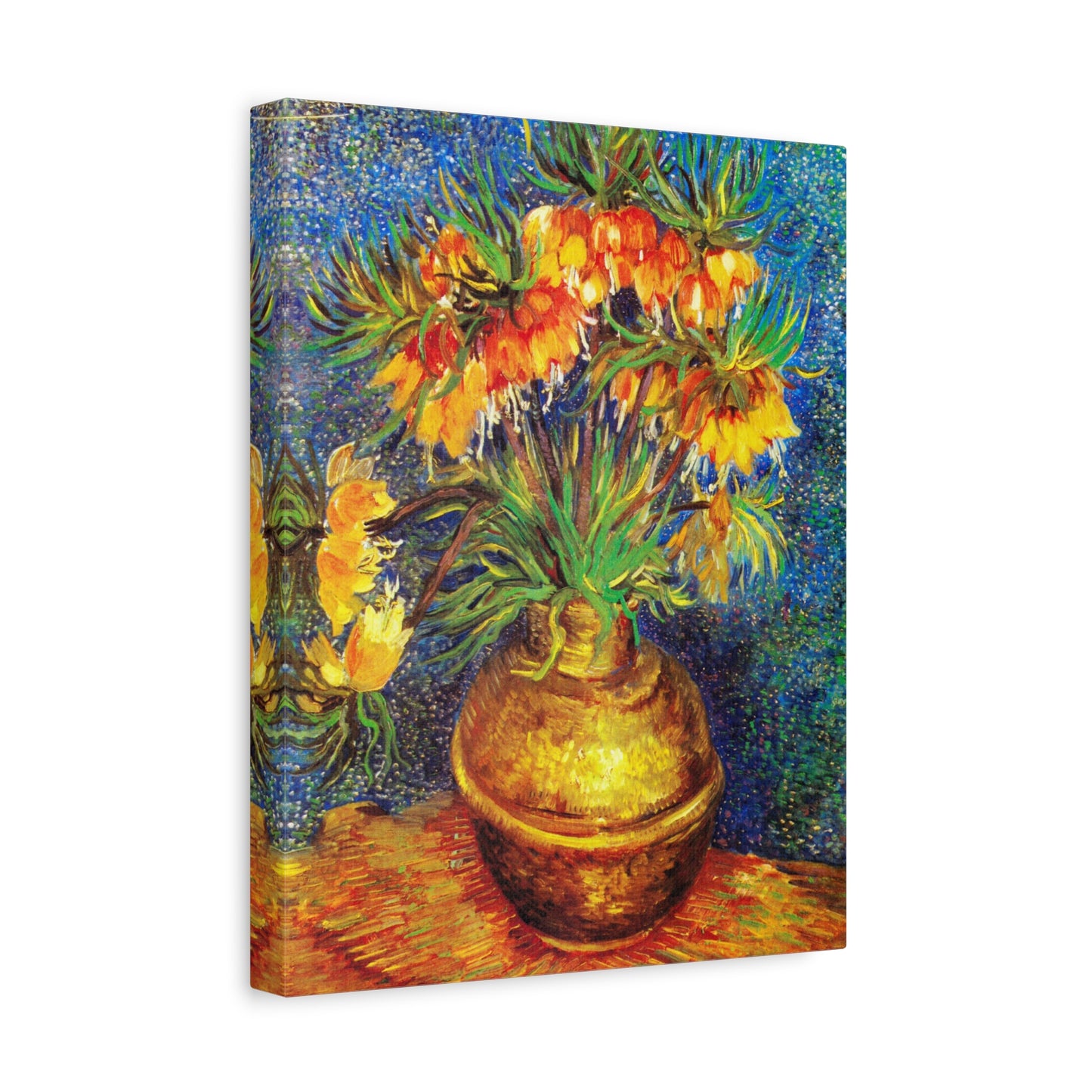 Imperial Fritillaries in a Copper Vase by Vincent van Gogh Canvas Print