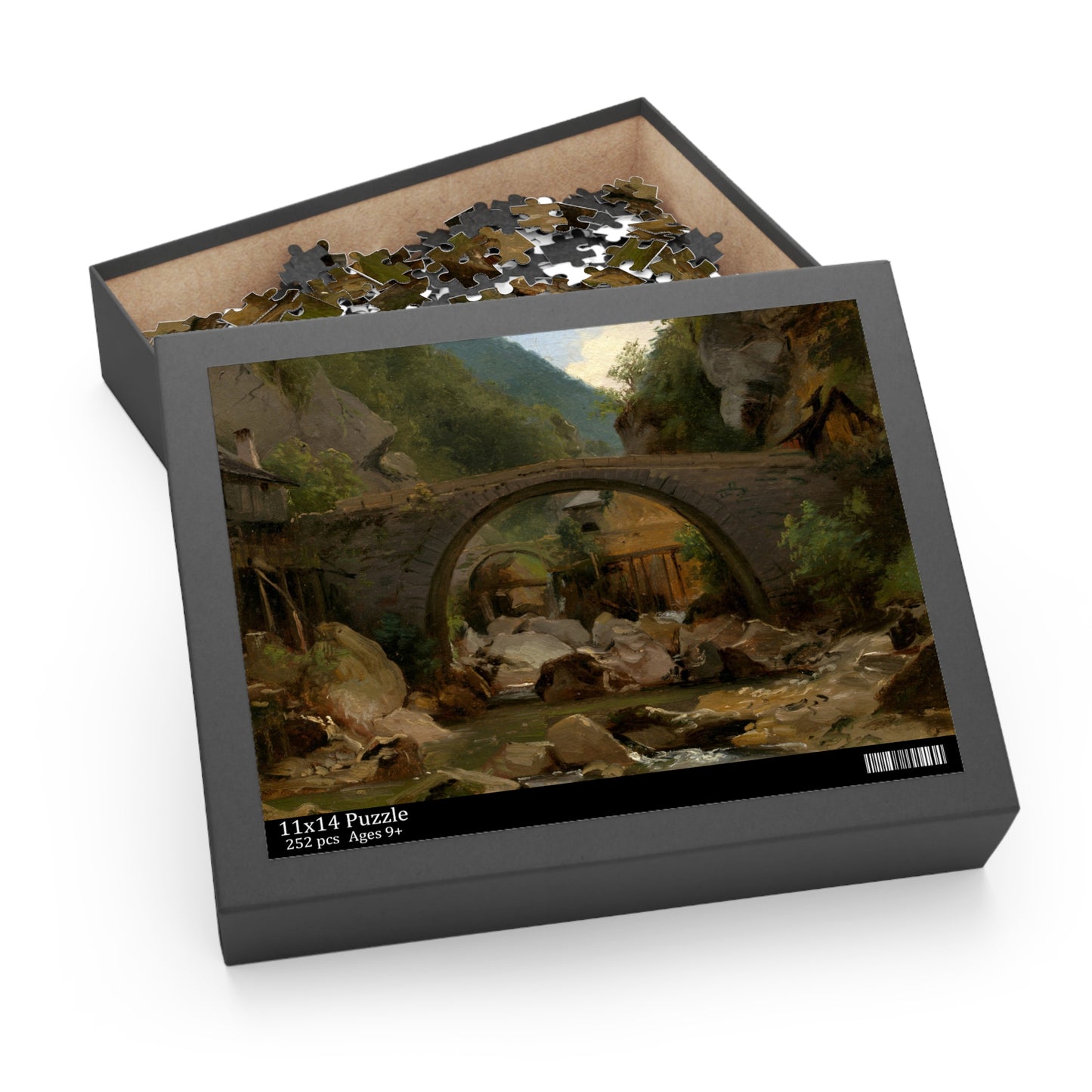 Mountain Stream in the Auvergne by Theodore Rousseau Jigsaw Puzzle