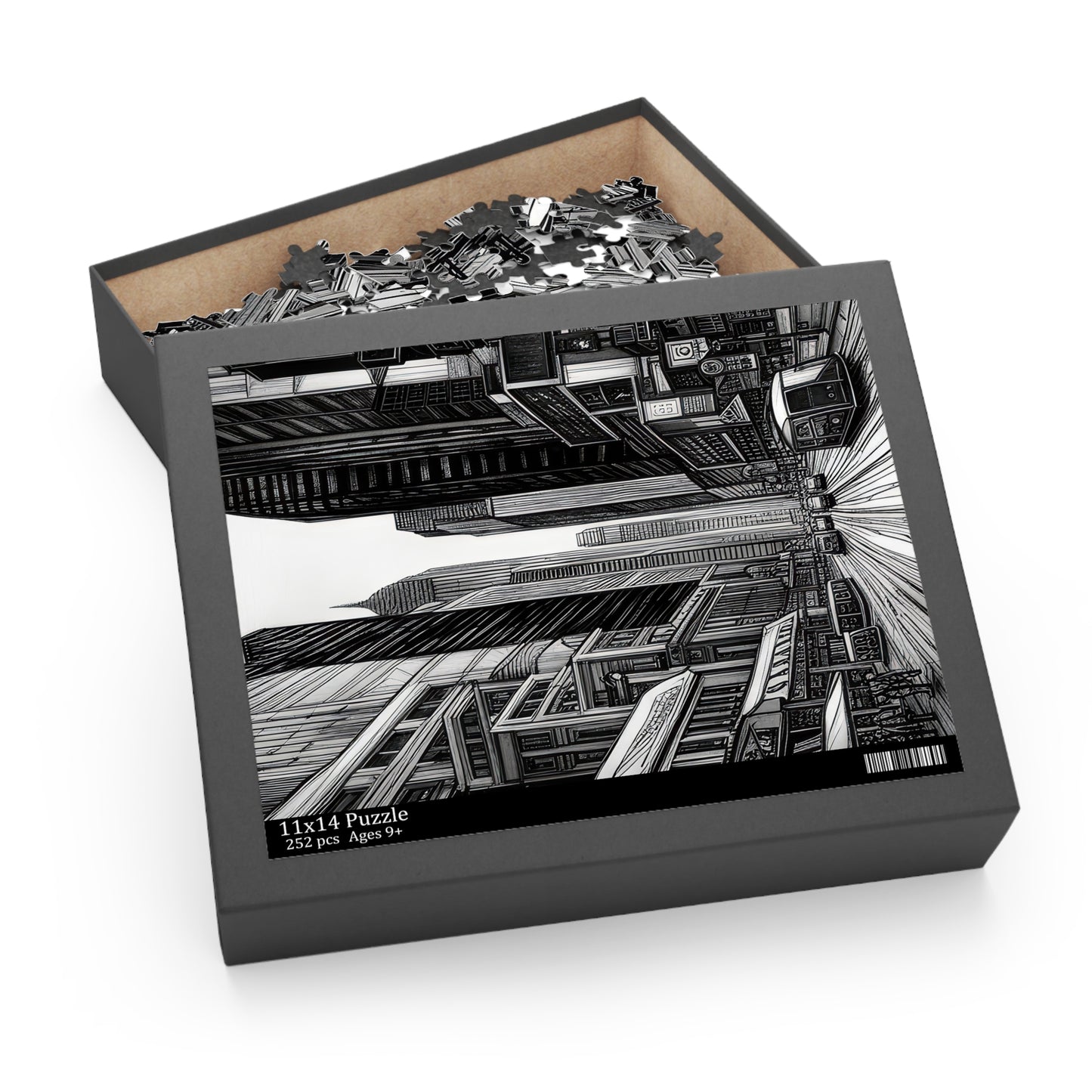 New York City Pen and Ink Drawing Jigsaw Puzzle