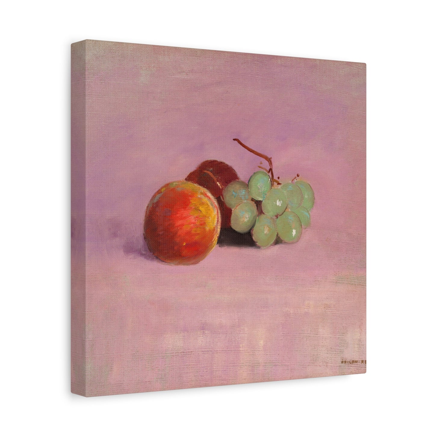 Still Life with Fruit by Odilon Redon Canvas Print