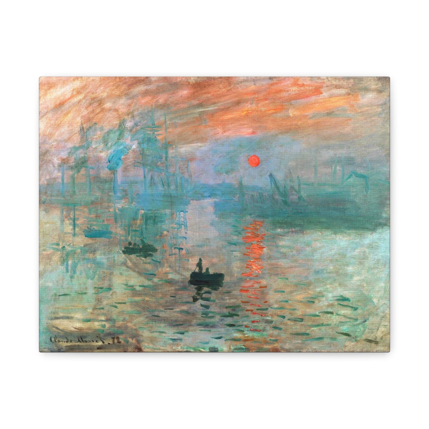 Impression, Sunrise by Claude Monet Canvas Print