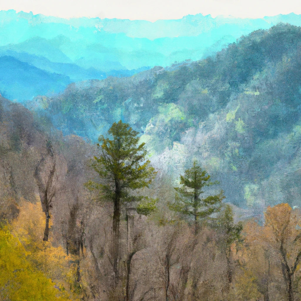 Great Smoky Mountains National Park Painting I Art Print