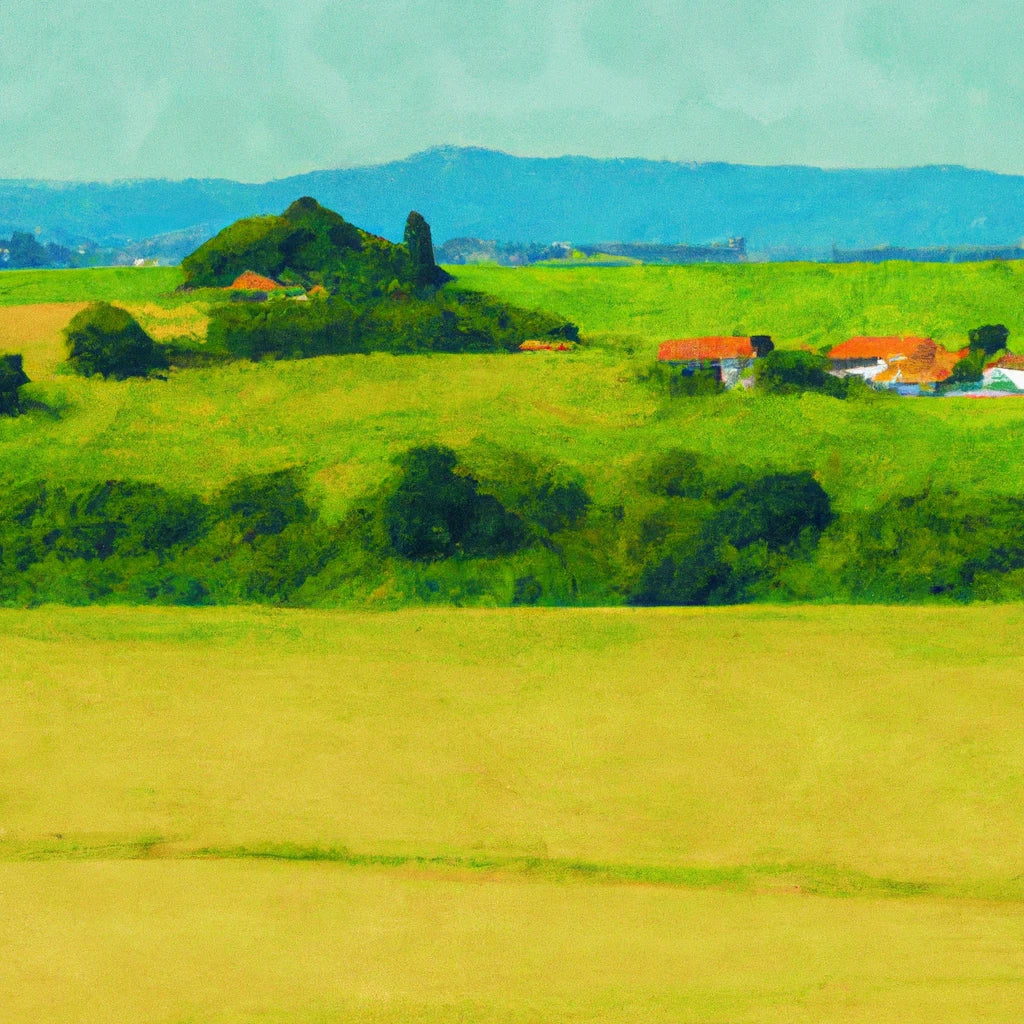 Scenic Italian Countryside Landscape Painting III Art Print