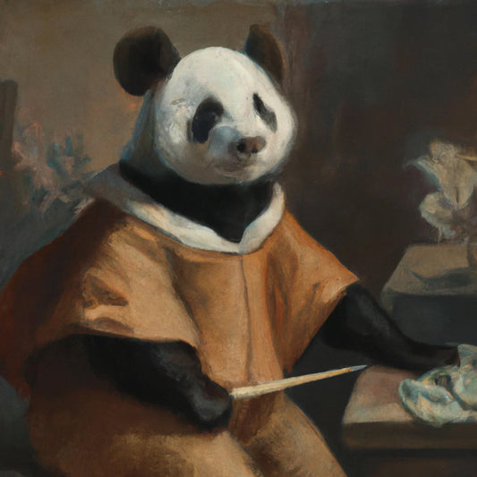 Panda Painting  A Picture Digital Art I Art Print