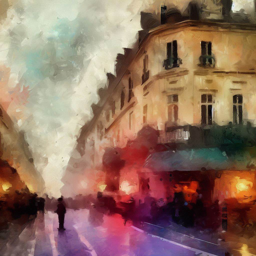 Italian City Impressionist Painting I Art Print