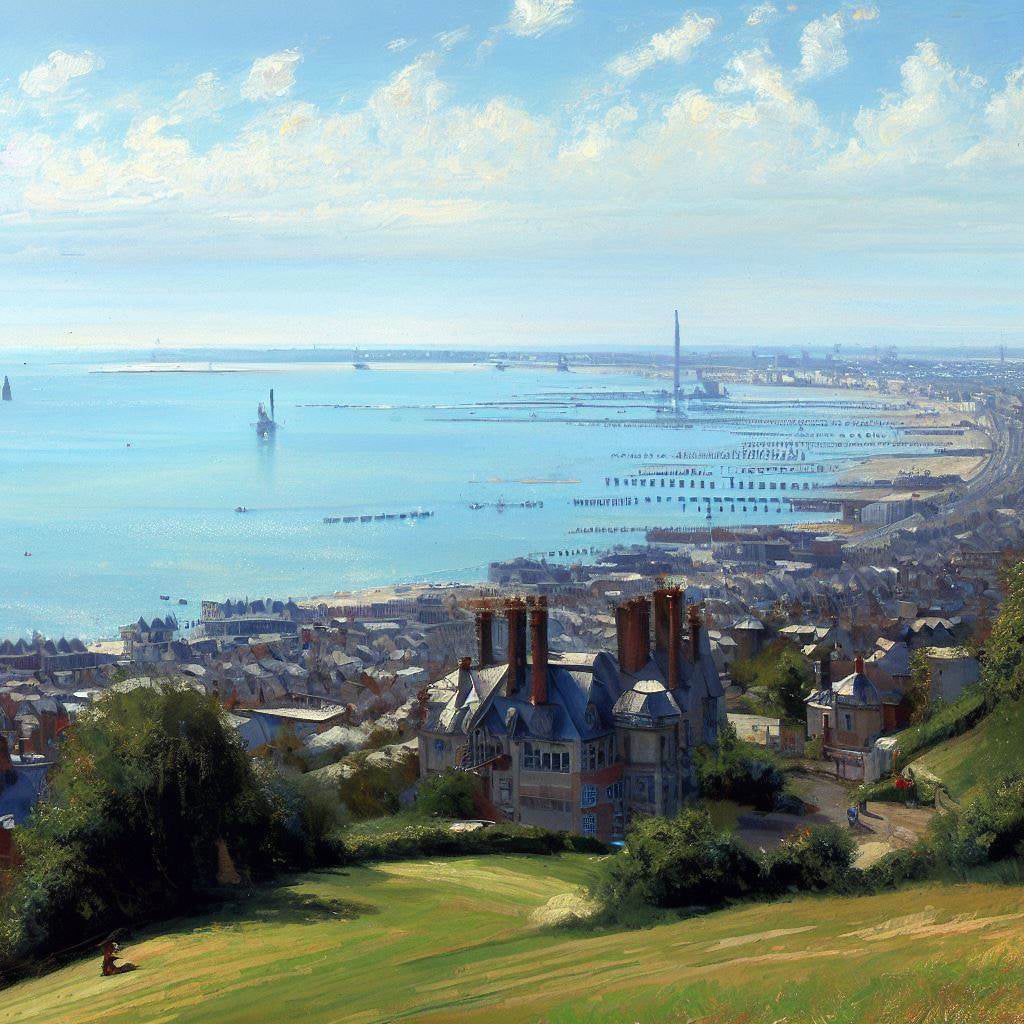 The Bay of Marseilles Painting Art Print