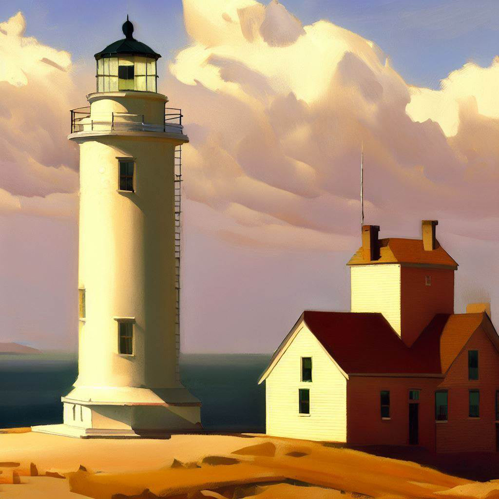 Lighthouse Hill Painting II Art Print