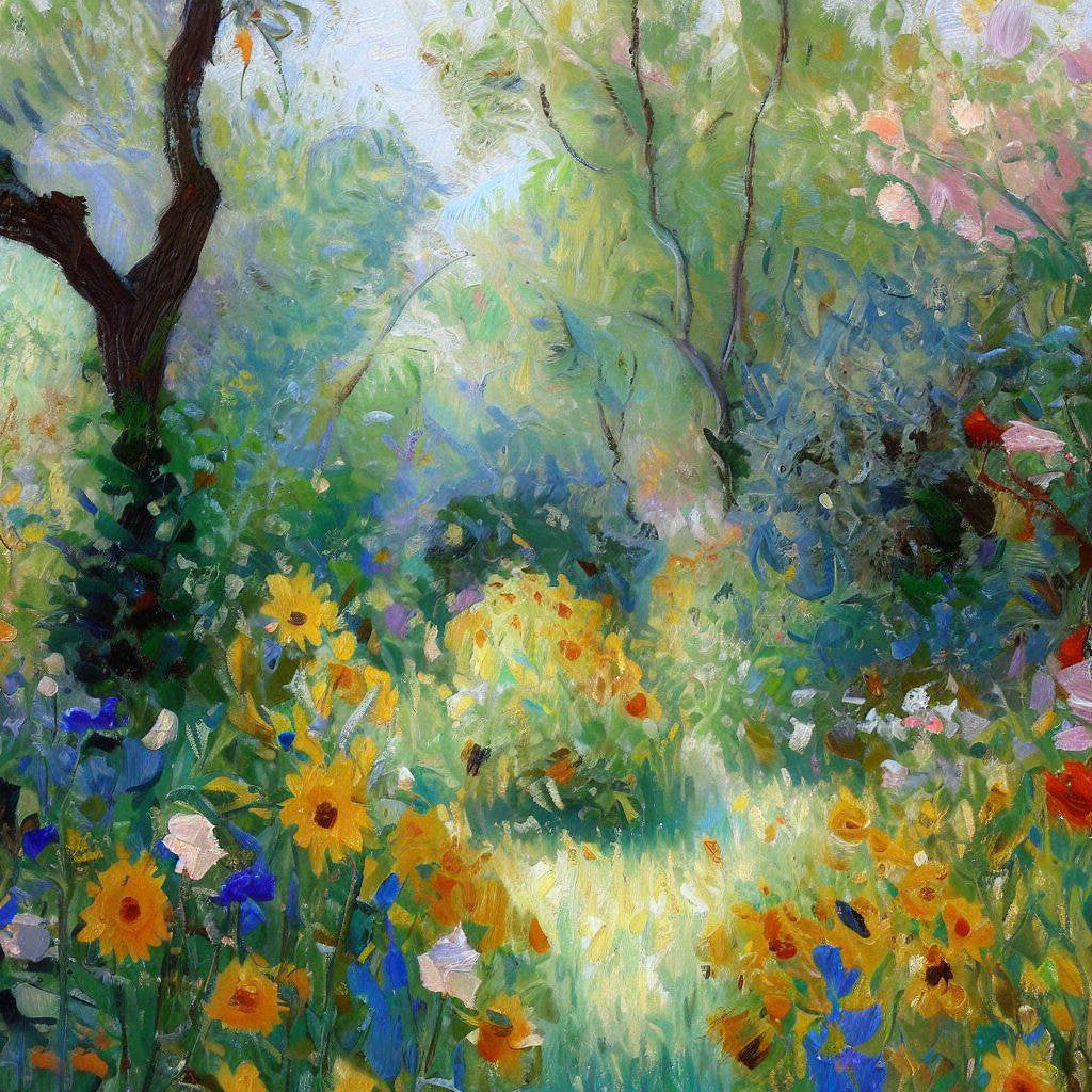 Flowering Garden in Sainte Adresse I Art Print