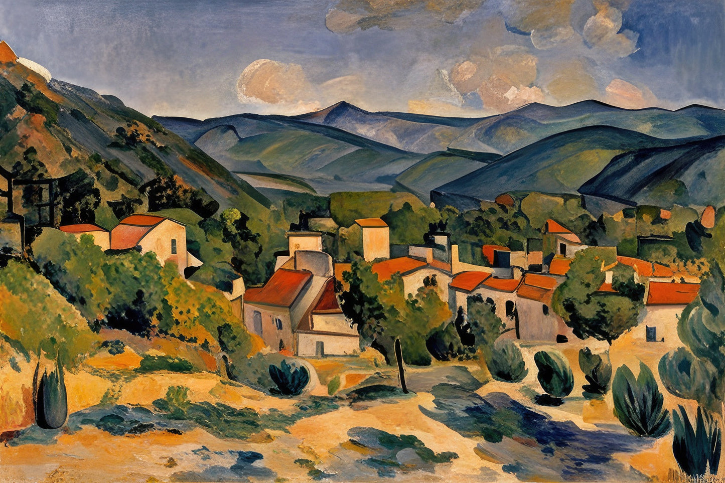 View of Domaine Saint Joseph Painting Art Print