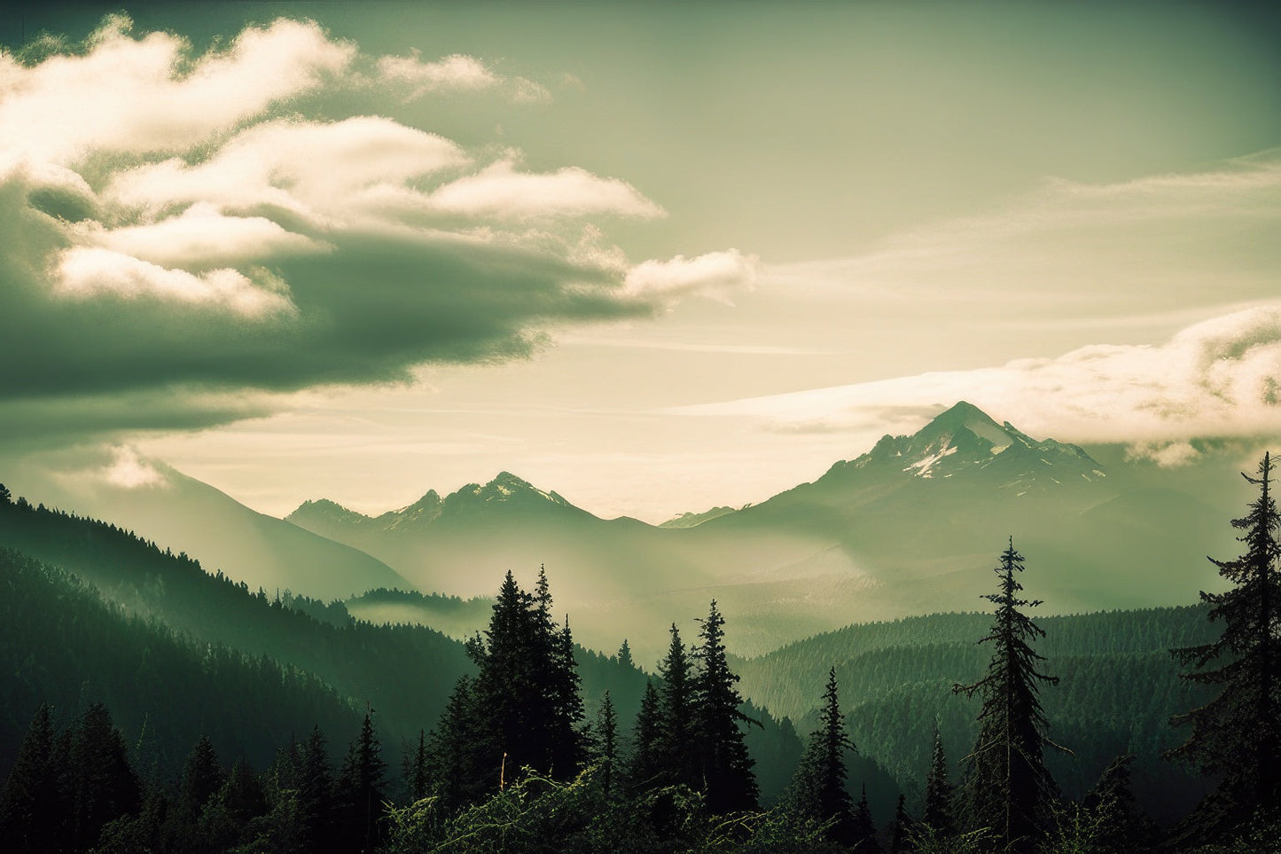 Mount Baker National Forest Scenic Photo Art Print