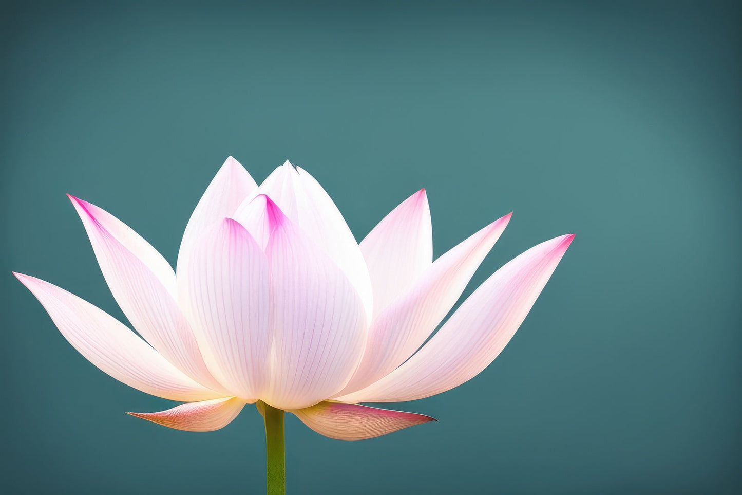 Pink Lotus Flower with Dark Background Photo II Art Print