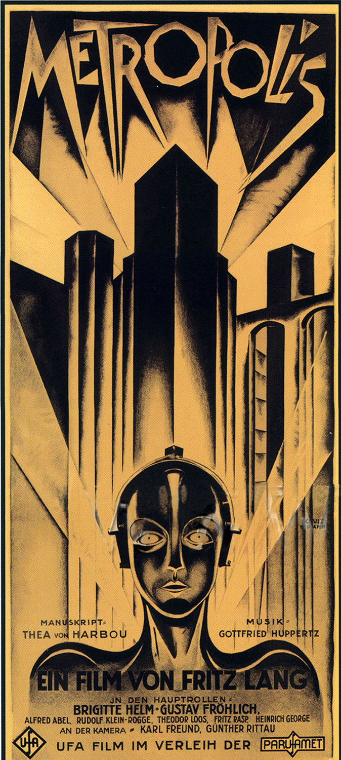 Metropolis 1927 Classic Sci-Fi Movie Poster V2