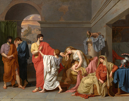 Coriolanus Taking Leave of his Family by Anne-Louis Girodet de Roussy-Trioson Art Print