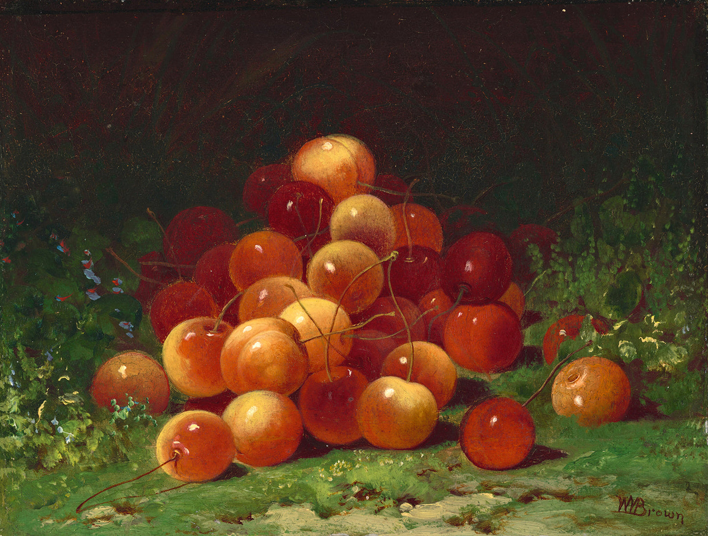 Mound of Cherries by William Mason Brown Art Print