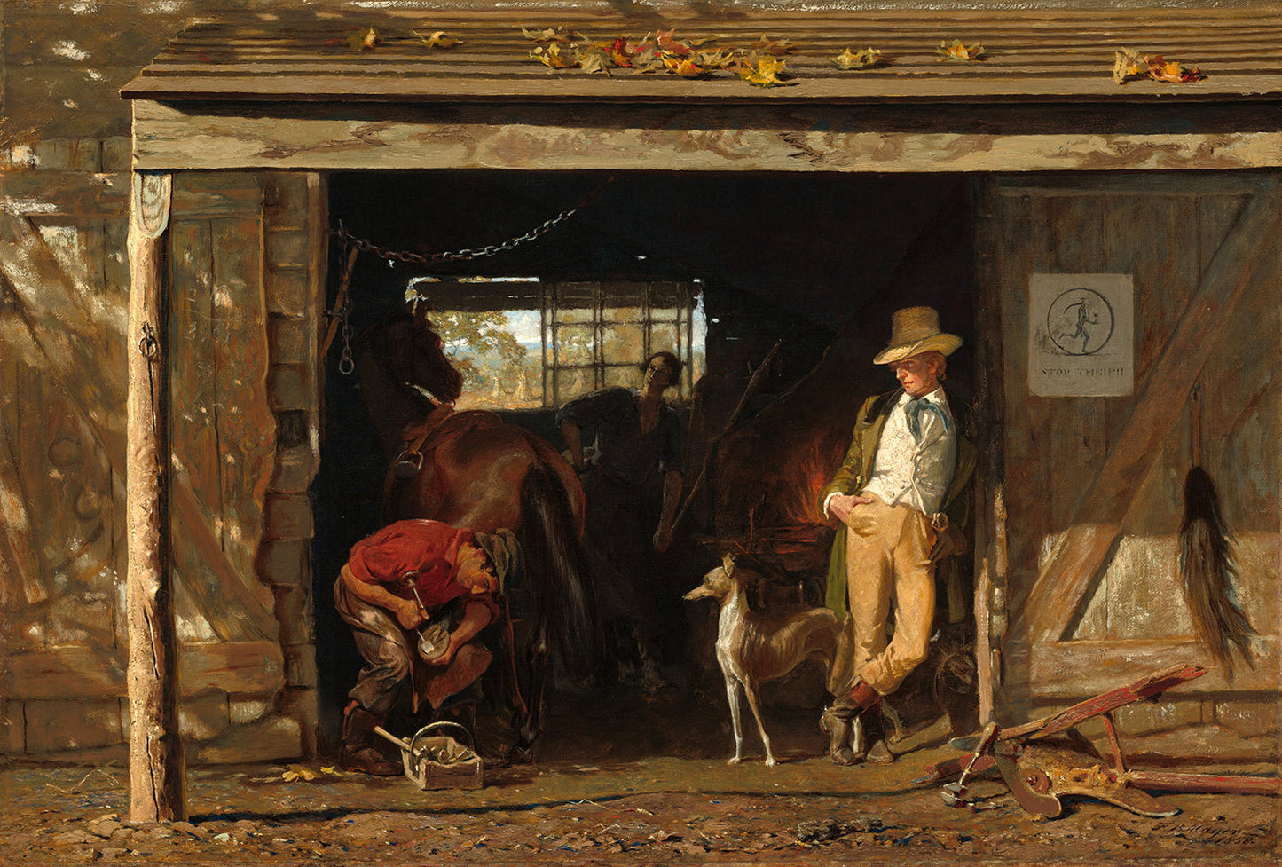 Leisure and Labor by Frank Blackwell Mayer Art Print