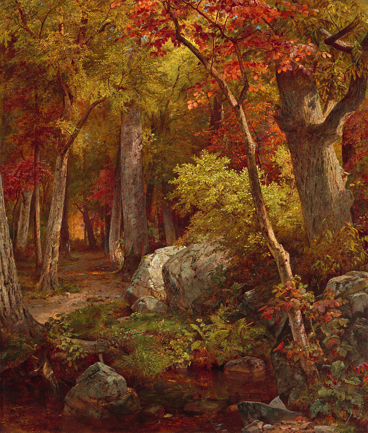 October by William Trost Richards Art Print