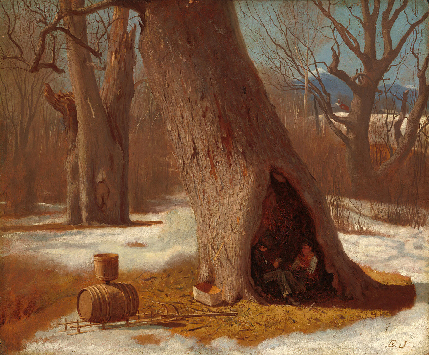 The Truants by Eastman Johnson Art Print