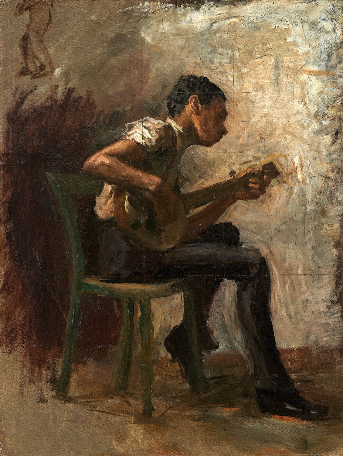 The Banjo Player by Thomas Eakins Art Print