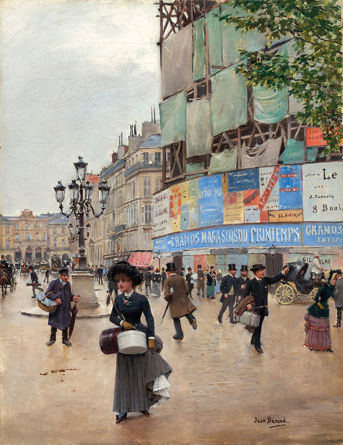 Paris, rue du Havre by Jean BŽraud Art Print